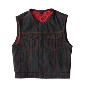 <b>Black</b> Denim Club <b>Vest</b> - Product Image 1
