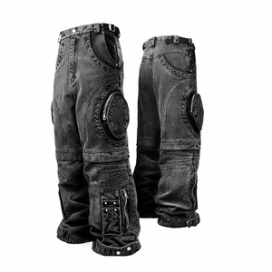 <b>Men</b> Cargo <b>Jeans</b> 2026 Premium Hot Sale Wholesale <b>Men</b> Cotton Formal Classic <b>Jeans</b> Male Denim Wear Pants OEM Serviced - Product Image 5