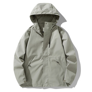 Wholesale AEROSTRIDE INDUSTRIES Men's Hooded <b>Winter</b> Windbreaker <b>Jacket</b> Canvas Full Sleeve Windproof <b>Waterproof</b> Front - Product Image 1
