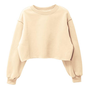 Sweat-shirt court OEM pour femme, haut streetwear vierge pour personnalisation - Product Image 1