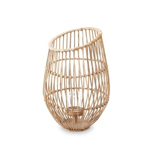 Hand woven rattan candle holder high quality <b>tealight</b> hurricane <b>lantern</b> home decor <b>lanterns</b> - Product Image 1