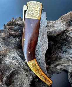 Cuchillo de Camping de Bolsillo de Alta Calidad, Hecho a Mano, al por Mayor, Palace LLC, el Más Vendido, Personalizado, de Acero de Damasco de Alta Calidad, OEM - Product Image 4