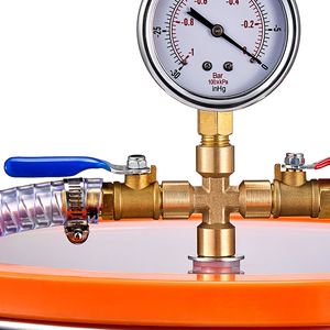 Kit Camera a Vuoto in Acciaio Inossidabile da 3 Galloni con Pompa da 3,5 CFM Monostadio ACR per Degassaggio e Recipienti a Pressione - Product Image 6