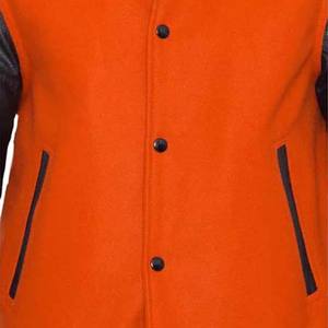 Blouson universitaire de baseball pour homme, broderie personnalisée, tissu en mélange de laine de qualité supérieure, poignets côtelés, vêtement d'extérieur décontracté style streetwear - Product Image 4