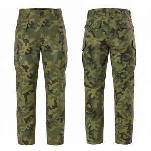 100% Cotton Sublimation Camouflage <b>Cargo</b> Pants OEM ODM Multi Pocket Outdoor Workwear Trousers Casual Utility Pants for <b>Men</b> - Product Image 4