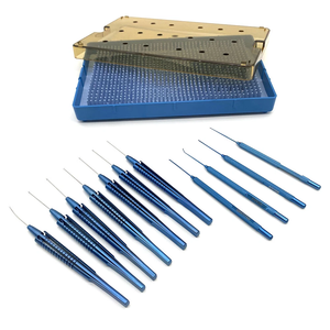 Kit d'instruments de chirurgie ophtalmique pour curette de chalazion en titane/acier inoxydable - Product Image 1