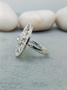 Anillo de Compromiso y Boda D'VINS JEWELS, Diseño Redondo Moderno, Corte Brillante, Color D, Blanco, Plateado, Dorado, Certificado - Product Image 3