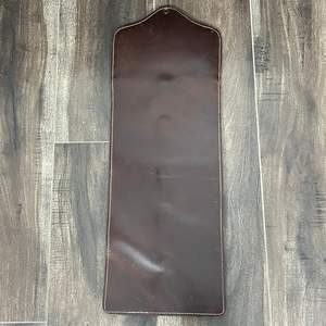 Porte-écharpe et porte-serviettes en cuir de vache artisanal avec motif floral et anneaux métalliques, organisateur rustique occidental, porte-écharpe - Product Image 6