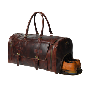 Bolsa de Viaje de Cuero Genuino para Exteriores, Bolsa de Negocios, Bolsa de Lona para Hombre con Forro de Poliéster, de Lujo, al por Mayor - Product Image 2