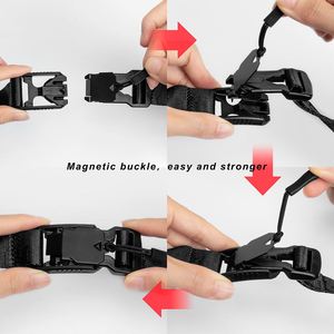 New Arrivals Customized Logo Black Universal Crossbody Cell Phone Lanyard Adjustable Phone Strap with Detachable Patch Nylon - Product Image 5