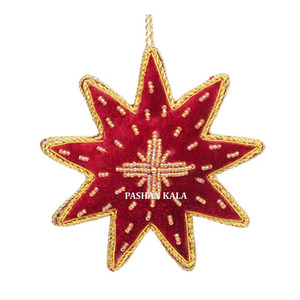 Latest Product and Best Quality Fabric Item Palm <b>Tree</b> Shape With Beaded And Zari Embroidery Work For Decorative Hanging Ornament - Product Image 3