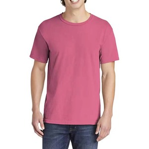 เสื้อยืดคอกลมแขนสั้นผู้ชายผ้าฝ้ายแท้ 100% สกรีนโลโก้ด้านหน้าสองสี แบบ OEM สั่งทำได้ ระบายอากาศ แห้งเร็ว เหมาะสำหรับออกกำลังกาย - Product Image 1