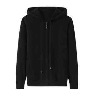 Sudadera con Capucha de Cachemira Personalizada con Logotipo, Otoño Invierno, Sudadera con Capucha de Cachemira 100% de Lujo con Cierre - Product Image 2