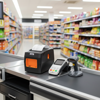 Impresora Térmica de Rollos de 80 mm para Punto de Venta, Comandos ESC/POS, USB, para Supermercados, Centros Comerciales, Cajas Registradoras, Control de Inventario