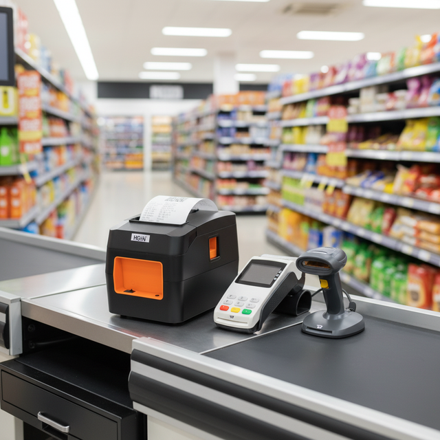 Commercial 80mm Thermal Roll POS Printer ESC/POS Command USB/ for Supermarket Shopping Mall Retail Cash Register Stock