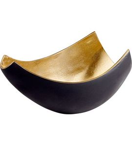 Bol élégant en métal poli doré pour fruits et dattes, design fabuleux, style américain écologique METAL WAVE - Product Image 4