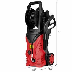 2030PSI เครื่องซักผ้าแรงดันสูงไฟฟ้า1800W พร้อมรีลสายยางที่สะดวกน้ำยาทำความสะอาดแรงดันสูงชั้นยอด - Product Image 5