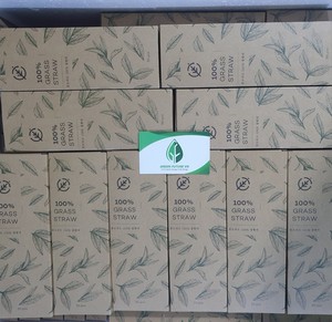 Pailles en herbe naturelle écologiques en gros, vertes et jaune clair, 100 % naturelles, pour eau chaude et froide, 13-20 cm, grande quantité - Product Image 5