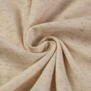 Tissu en maille léger et respirant, 92,5 % coton 7,5 % lin, 150 GSM, largeur 180 cm, teint uni, doux, pour filles et garçons, vente en gros - Product Image 1