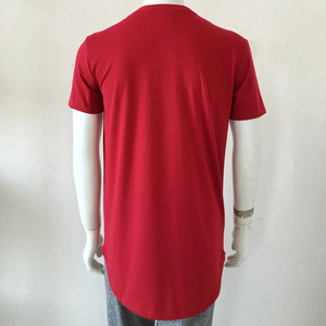 เสื้อยืดคอกลมคุณภาพสูงสำหรับผู้ชาย สไตล์ใหม่ แบบเรียบ ผ้าเจอร์ซีย์ ลายพื้น ไหล่ตก ขายส่ง ดีไซน์เปล่า รับสกรีนโลโก้ - Product Image 2