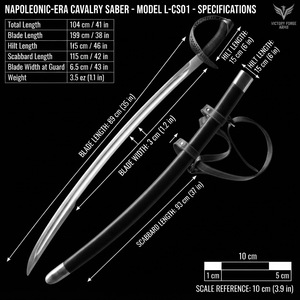 Sabre de cavalerie tactique personnalisé en acier inoxydable à haute teneur en carbone forgé à la main, non réglementaire, avec garde de protection pour l'extérieur - Product Image 6