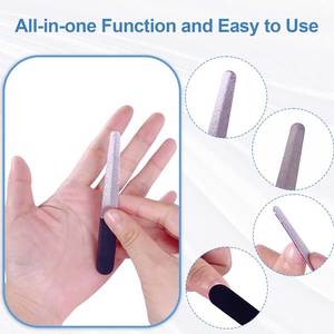 Mini Lima de Uñas Doble Compacta de Acero Inoxidable para Viajes, Diseño Ergonómico para un Agarre Cómodo - Product Image 2