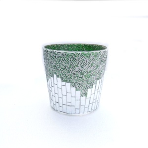 แจกันแก้วโมเสครูปดอกไม้ประดับคริสตัลทรงสูงแจกันปลูกต้นไม้ประดับบนโต๊ะสุดหรูแจกันแก้วสำหรับตกแต่งบ้าน - Product Image 4