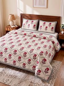 Parure de lit King Size de qualité supérieure, aspect soigné, 2 taies d'oreiller réversibles, imprimé élégant, texture douce, prix compétitif - Product Image 2