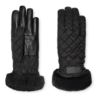 Gants d'hiver matelassés à doigts entiers avec manchette douce et chaude, design élégant et rembourré pour un usage quotidien par temps froid et une touche de style.