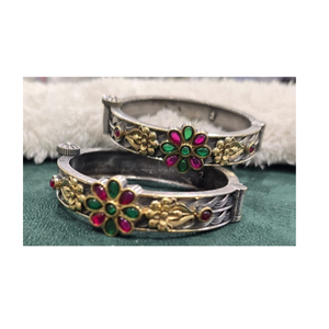 Brazaletes Multicolores Plateados de Estilo Moderno de Primera Calidad para Mujer, Joyería Hecha a Mano de Alta Calidad, Accesorio Étnico de Moda - Product Image 5