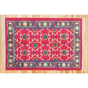 Tapis Dhurrie durables tissés à la main dans un design classique à tissage plat Tapis Kilim parfait Espaces de vie et de chambre à coucher - Product Image 2