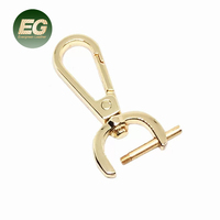 Anneau métallique doré EA888, accessoires en acier inoxydable, ajusteur, boucles de sac personnalisées, connecteur de sangle, boucle colorée pour sac