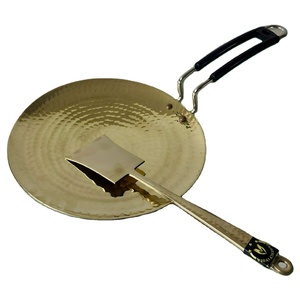 High Grade Brass Kadhai Wok <b>Pan</b> for Cooking Frying Serving Traditional Indian Kitchen Utensil Heavy Duty Finish - Product Image 5