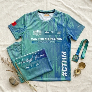 T-shirt de course Marathon Can Tho Heritage, personnalisé par sublimation, respirant, pour événements sportifs, fournisseur de vêtements de sport - Product Image 2