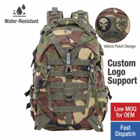 Sacs à dos tactiques haut de gamme en gros, imperméables, Oxford 45L, 3 jours, Molle, camouflage pour hommes