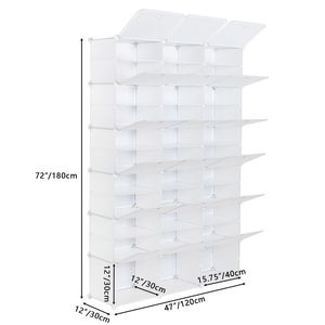Scarpiera Portatile a 12 Livelli per 72 Paia, Organizzatore a Torre con 36 Scomparti, Mobile Contenitore Espandibile per Tacchi, Stivali e Ciabatte - Product Image 3