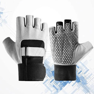 Premium Workout Gloves Breathable <b>Half</b> Finger Gym Gloves With Anti <b>Slip</b> Strap For Weight Lifting Training And Fitness - Product Image 5