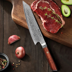 Cuchillo de Chef Kiritsuke de Acero Damasco de 67 Capas, Forjado a Mano, Alto Contenido de Carbono, Cuchillo de Cocina Japonés Profesional, Afilado para Rebanar y Picar - Product Image 5