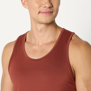 <b>Men</b> Gym <b>Singlets</b> Quality Polyester Tank Top <b>for</b> Fitness and Bodybuilding Casual Breathable Knitted Weave Best Gym Wear - Product Image 4