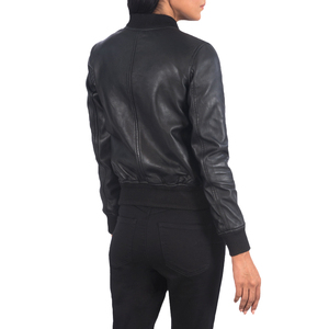 Custom Women Leather Biker Jacket Manufacturer Premium <b>Zipper</b> Design Eco-Friendly <b>Waterproof</b> Fashion Outerwear for Wholesale - Product Image 4