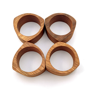 Solid Wooden Napkin Ring For Luxury hotel <b>Wedding</b> party Events Dinnerware <b>Tissues</b> holding Use At inexpensive Price - Product Image 1