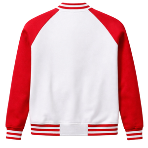 Chaqueta Varsity Blanca de Felpa Kappa Alpha Psi, Ropa de Fraternidad Griega con Estilo Universitario Clásico y Comodidad Premium - Product Image 5