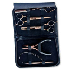 Kit de Pinzas para Extensiones de Cabello de Acero Inoxidable de Doble Trama, Calidad Premium, Sostenible, Color Personalizable, Lujo ANAAIF - Product Image 6