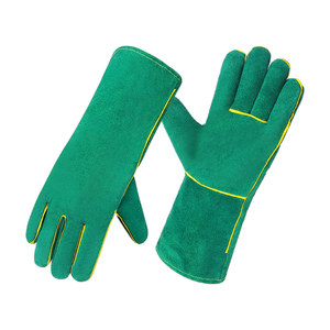 Gants de soudure en cuir de qualité supérieure à prix abordable pour travaux de sécurité, fabriqués en usine au Pakistan, fournisseur de produits industriels - Product Image 1