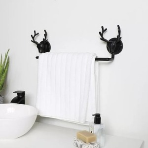 Rail de serviette noir antirouille en acier inoxydable, porte-serviettes mural, finition or, 1 pièce, offre spéciale - Product Image 3