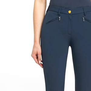 Leggings de equitación negros de asiento completo para mujer, ropa ecuestre, jodhpurs ajustados, pantalones de montar a la venta - Product Image 5