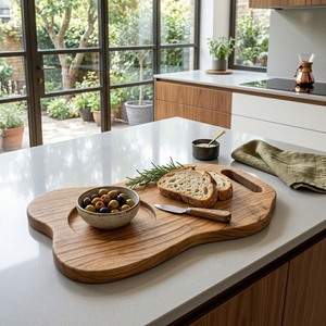 Bol à assaisonnement en bois de teck massif de qualité alimentaire, selnière en bois naturel faite à la main, accessoires de cuisine, articles de présentation, plateaux quotidiens - Product Image 4