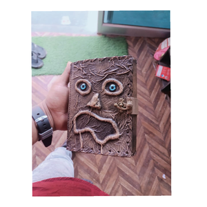 Carnet en cuir pur fait main avec travail artisanal, fournisseur en gros, fabricant, exportateur d'Inde - Product Image 1