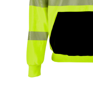Sweat-shirt de sécurité de chantier d'hiver haute visibilité, respirant, confortable, avec logo et taille personnalisés - Product Image 5