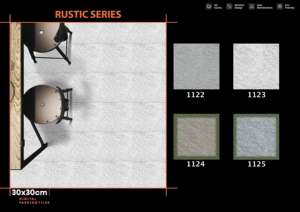 Dalles de sol numériques haute performance pour parking, céramique mate extérieure 300x300mm 30x30cm 12x12 pouces pour zones à fort trafic - Product Image 4